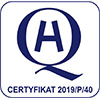 Certyfikat 2019/P/40